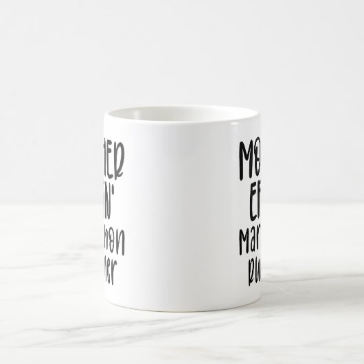 Mutter effon' Marathon Runner lustiger Marathon Ru Kaffeetasse (Mittel)