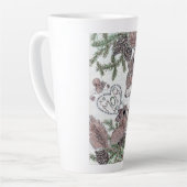 Mutter Eichhörnchen mit Kits Milchtasse (Linke Ecke)