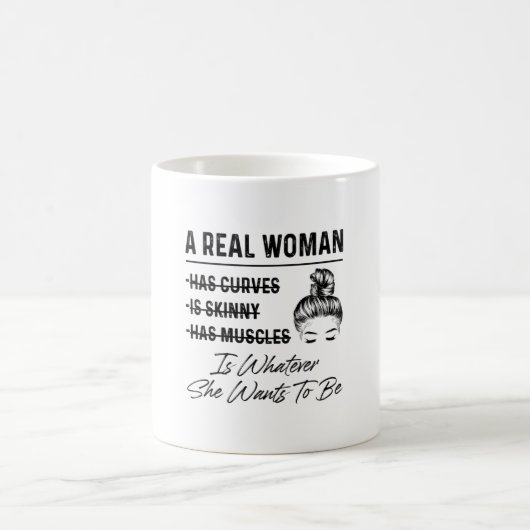 Mutter eine echte Frau zum Geburtstag Kaffeetasse (Mittel)