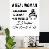 Mutter eine echte Frau zum Geburtstag Poster (Heimbüro)