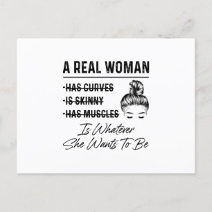 Mutter eine echte Frau zum Geburtstag Postkarte