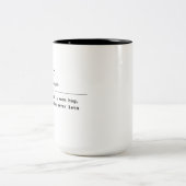 Mutter - eine stetige Hand Zweifarbige Tasse (Mittel)