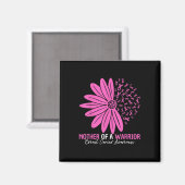 Mutter einer Blume zur Sensibilisierung für Brustk Magnet (Vorderseite/Rückseite)
