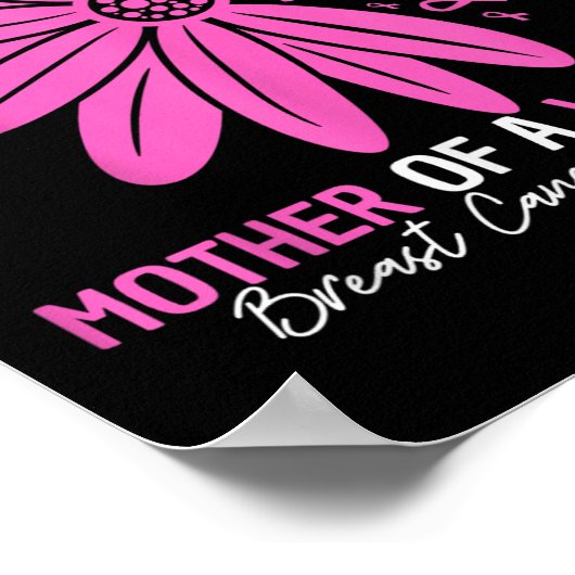 Mutter einer Blume zur Sensibilisierung für Brustk Poster (Ecke)