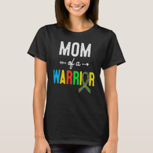 Mutter einer Kriegerfamilie Mutter Welt Autismus-B T-Shirt