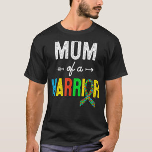Mutter einer Kriegerfamilie Mutter Welt Autismus-B T-Shirt