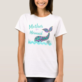 Mutter einer Meerjungfrau, Panzerspitze der Geburt T-Shirt