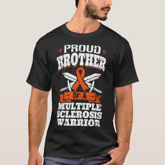 Mutter einer Multiple Sklerose-Kriegerin Frau Awar T-Shirt (Vorderseite)
