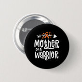 Mutter einer Warrior-Mama Leukämie Krebs Awa Button (Vorne & Hinten)