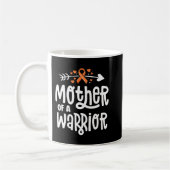 Mutter einer Warrior-Mama Leukämie Krebs Awa Kaffeetasse (Links)