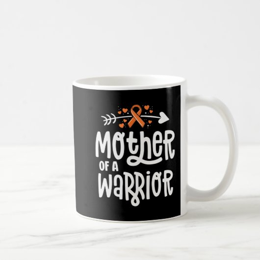 Mutter einer Warrior-Mama Leukämie Krebs Awa Kaffeetasse (Rechts)