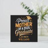 Mutter eines Absolventen 2025 - Abschluss Geschenk (Stehend Vorderseite)