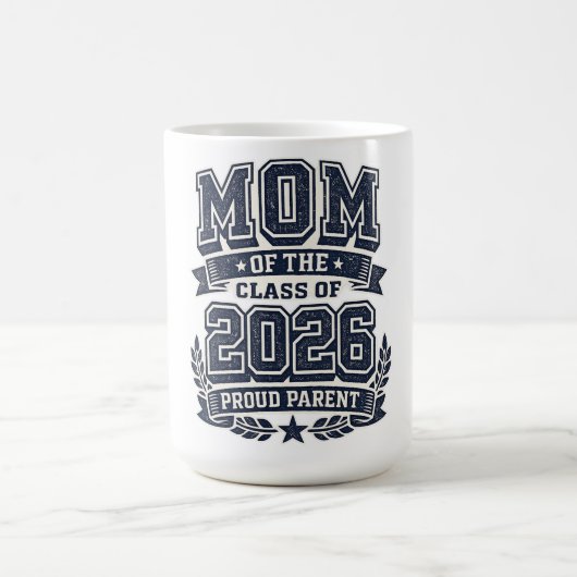 Mutter eines Absolventen 2026 – Stolz auf das Kind Kaffeetasse (Mittel)