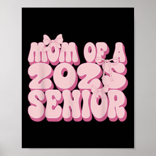 Mutter eines Absolventen von 2025 Coquette-Bow-Cl Poster
