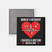 Mutter eines Bewohners hat einen Arzt Match Day 20 Magnet (Vorderseite/Rückseite)