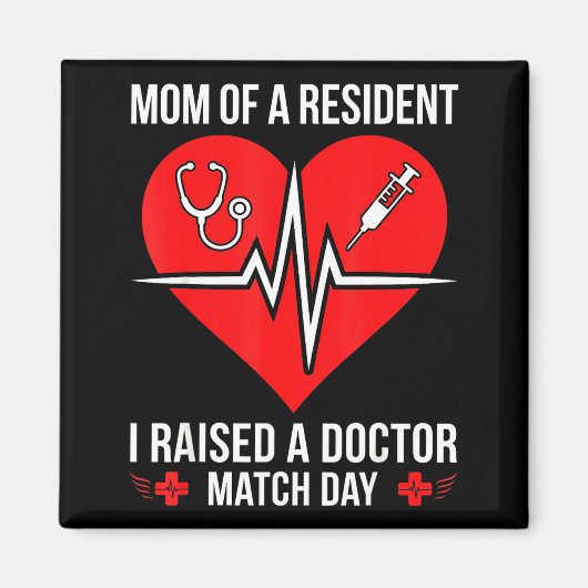 Mutter eines Bewohners hat einen Arzt Match Day 20 Magnet (Vorne)