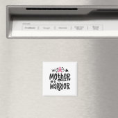 Mutter eines Brustkrebses einer Kriegerin, rosa Ri Magnet (In Situ (Geschirrspüler))