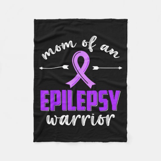 Mutter eines Epilepsie-Kriegers Epilepsie-Bewussts Fleecedecke (Vorderseite)