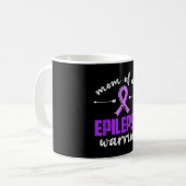Mutter eines Epilepsie-Kriegers Epilepsie-Bewussts Kaffeetasse (Vorderseite Links)