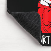 Mutter eines Herzens Kriegers CHD Bewusstsein Ange Mousepad (Ecke)