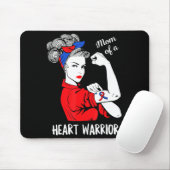 Mutter eines Herzens Kriegers CHD Bewusstsein Ange Mousepad (Mit Mouse)