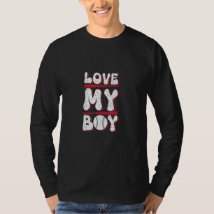 Mutter eines Jungen Baseball Liebe Mein Sohn Mutte T-Shirt