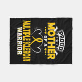 Mutter eines Kriegers gegen Multiple Sklerose Fleecedecke (Vorderseite (Horizontal))