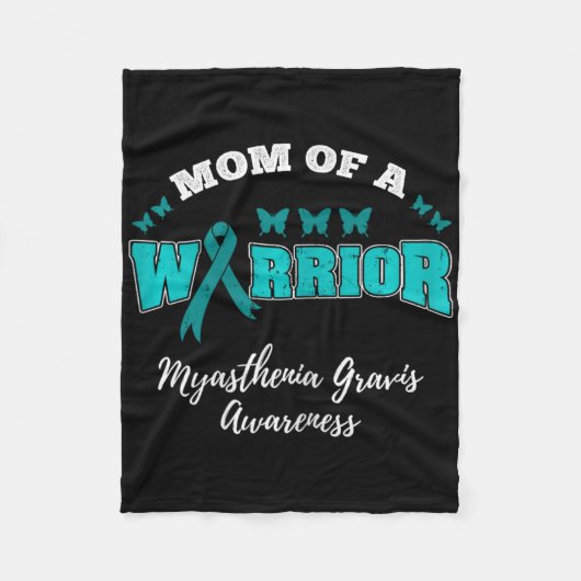 Mutter eines Kriegers Mg Myasthenia Gravis Bewusst Fleecedecke (Vorderseite)