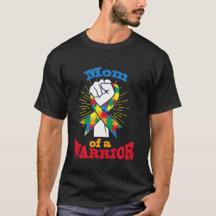 Mutter eines Kriegers Puzzle-Schleife Cool Autismu T-Shirt