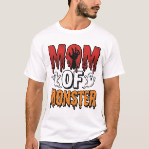 Mutter eines Monsters Vintage Halloween-Shirt-Desi T-Shirt