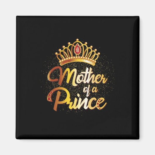 Mutter eines Prinzen-Shirts - Mutter, die sich gle Magnet (Vorne)