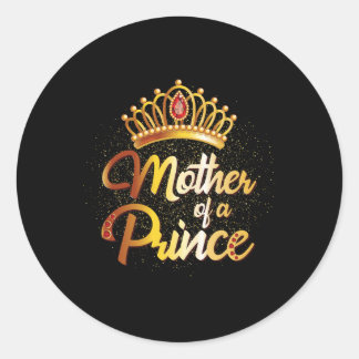 Mutter eines Prinzen-Shirts - Mutter, die sich gle Runder Aufkleber