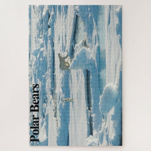 Mutter Eisbär und Cube Jigsaw Puzzle (Vertikal)