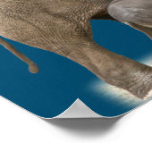 Mutter Elefanten und Babywandkunst Poster (Ecke)