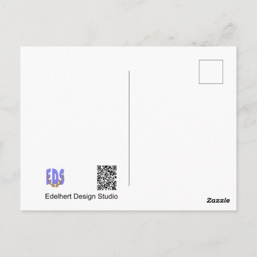 Mutter Ente mit Young DIY Postcard Postkarte (Rückseite)