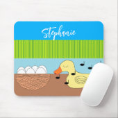 Mutter Ente singt mit ihren Eiern Mousepad (Mit Mouse)