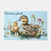 Mutter Ente und Entlein Fußmatte (Vorderseite)