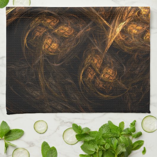 Mutter Erde Abstrakt Art Küchentuch (Gefaltet)