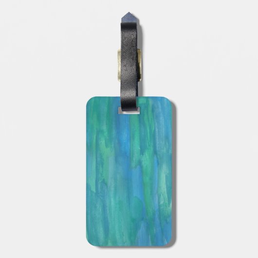 Mutter Erde Abstrakt Gepäckanhänger (Rückseite vertikal)