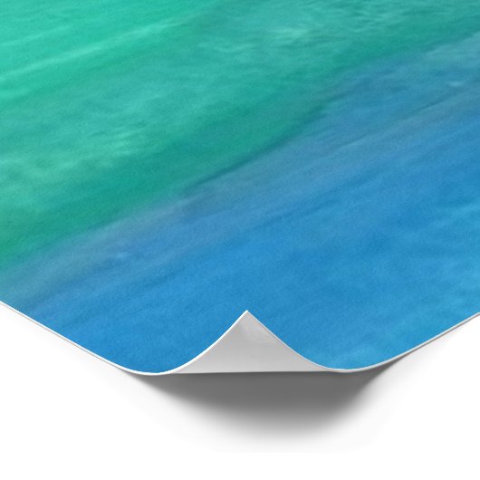 Mutter Erde Abstrakte Farbe Poster (Ecke)