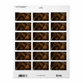 Mutter Erde Abstrakte Kunst Adressaufkleber (Vorne)