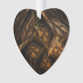 Mutter Erde Abstrakte Kunst AkrylHerz Ornament (Vorderseite)