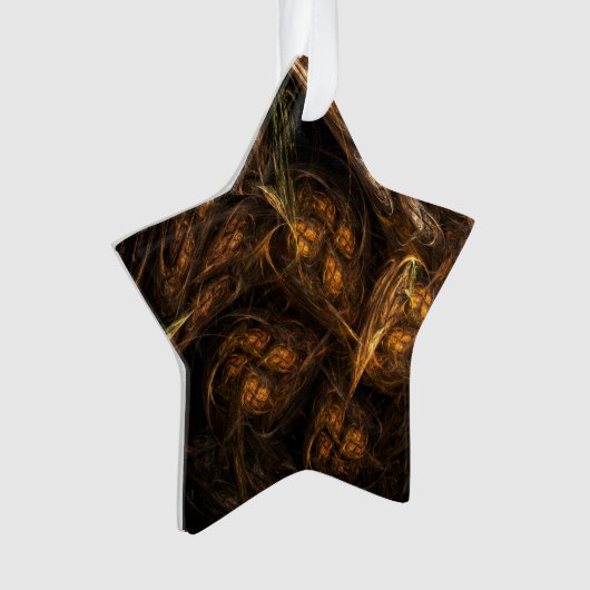 Mutter Erde Abstrakte Kunst Akryllische Star Ornament (Vorderseite)