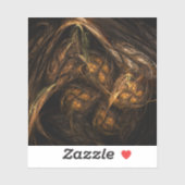 Mutter Erde Abstrakte Kunst Aufkleber (Blatt)