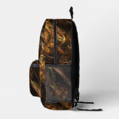 Mutter Erde Abstrakte Kunst Bedruckter Rucksack (Rechts)