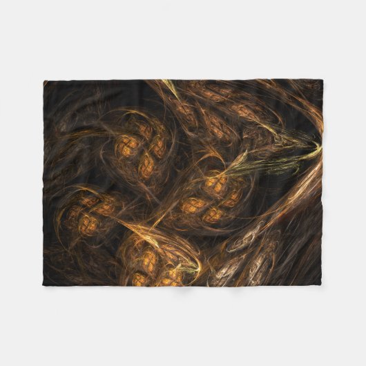 Mutter Erde Abstrakte Kunst Fleecedecke (Vorderseite (Horizontal))