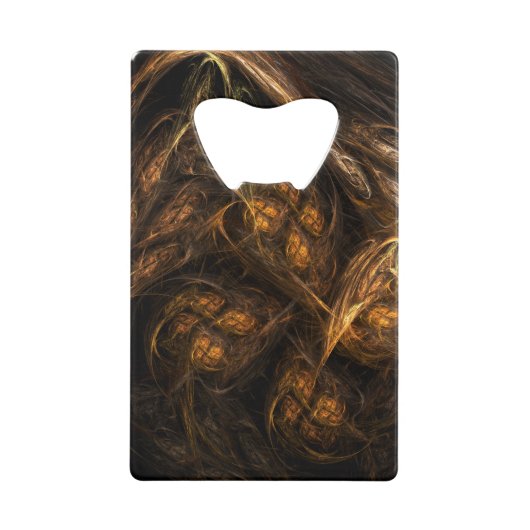 Mutter Erde Abstrakte Kunst Geldkarten Flaschenöffner (Vorderseite)