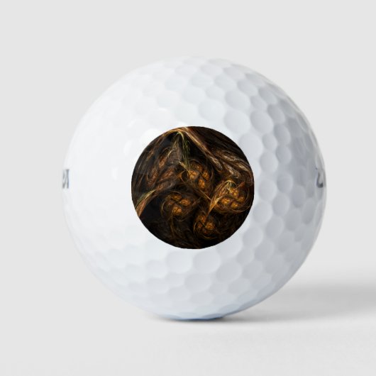 Mutter Erde Abstrakte Kunst Golfball (Vorderseite)