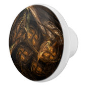 Mutter Erde Abstrakte Kunst Keramikknauf (Rechts)