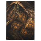 Mutter Erde Abstrakte Kunst Klemmbrett (Rückseite)